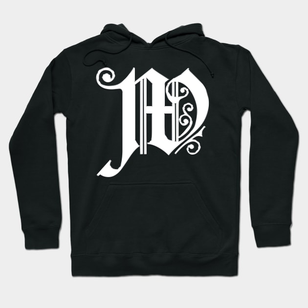 Silver Letter W Hoodie by The Black Panther